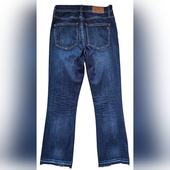 Madewell Women's "Cali Demi Boot" cropped/mini flare raw hem, size 25 - Picture 6 of 10